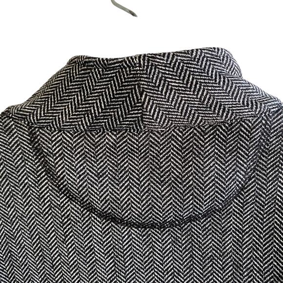 ANDREW MARC NY XL Herringbone Zip Jacket Blazer Contrast Stretch Side Panels - Picture 11 of 11